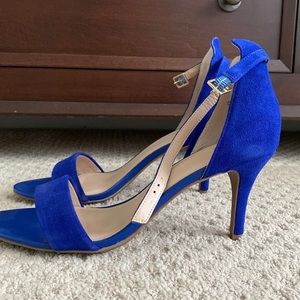 Nordstrom BP Blue Suede Heels 9.5 size.